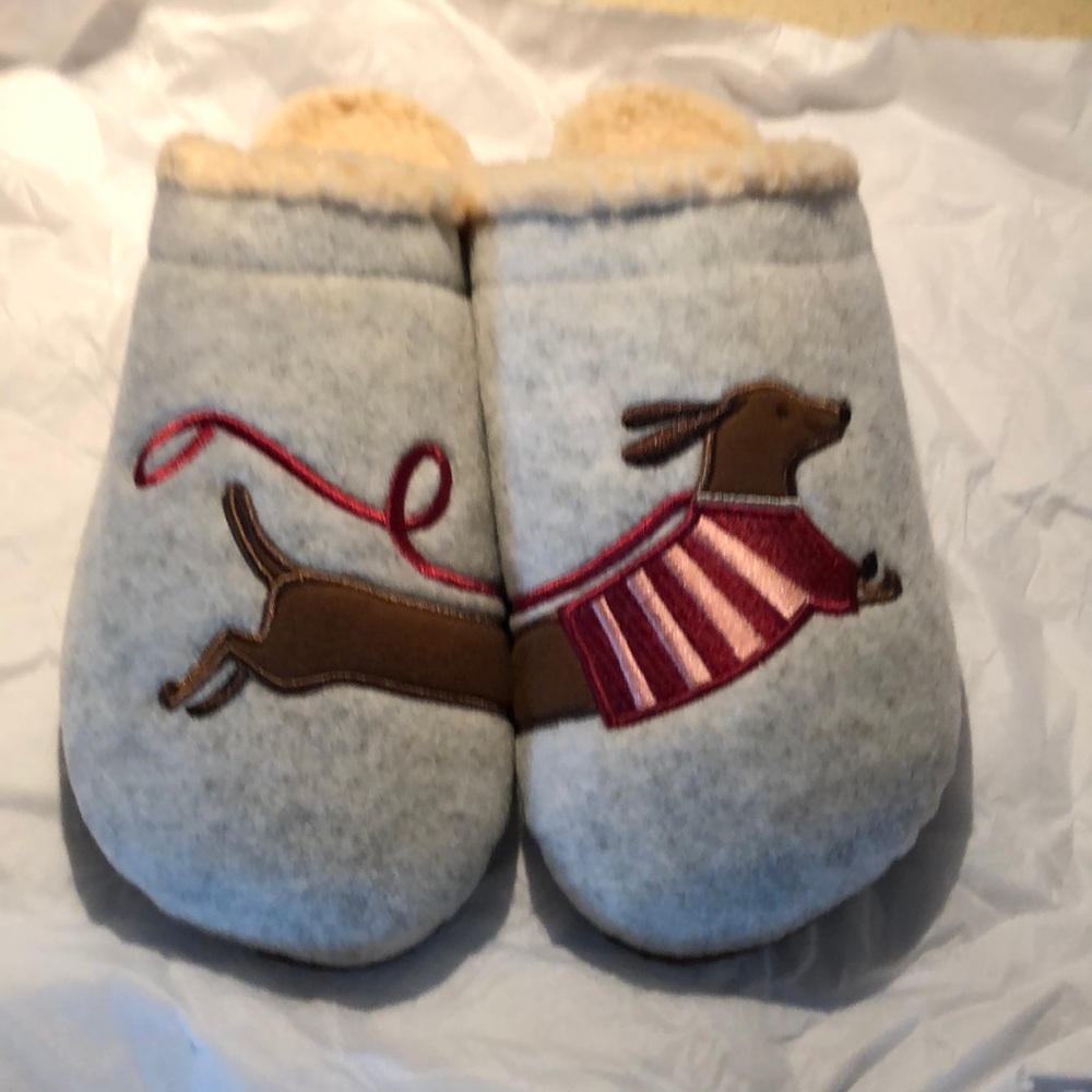 Lands’ End Dachshund Slippers